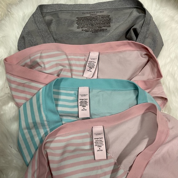 4 Victorias Secret Hiphugger Set - Pink, Blue, Gray - Picture 3 of 6
